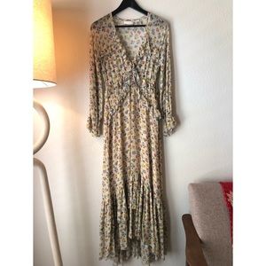 Doen Saffron Dress, Bouquet Floral, Size Small